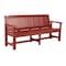 Highwood Usa 6ft Commercial Grade Garden Bench Outdoor Furniture for Patio, Yard and Garden CM-BENSQ62-RED - alternate 1